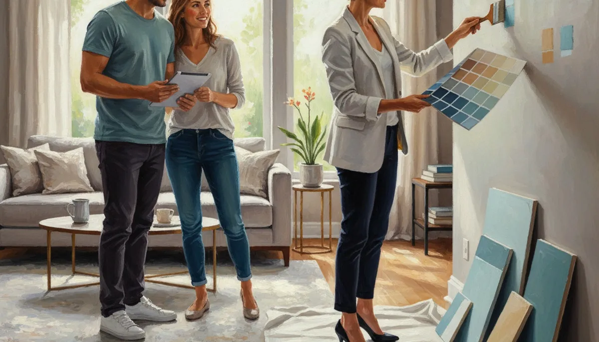 Clearwater, FL paint color consultation for coastal homes with expert color swatches and palette selection