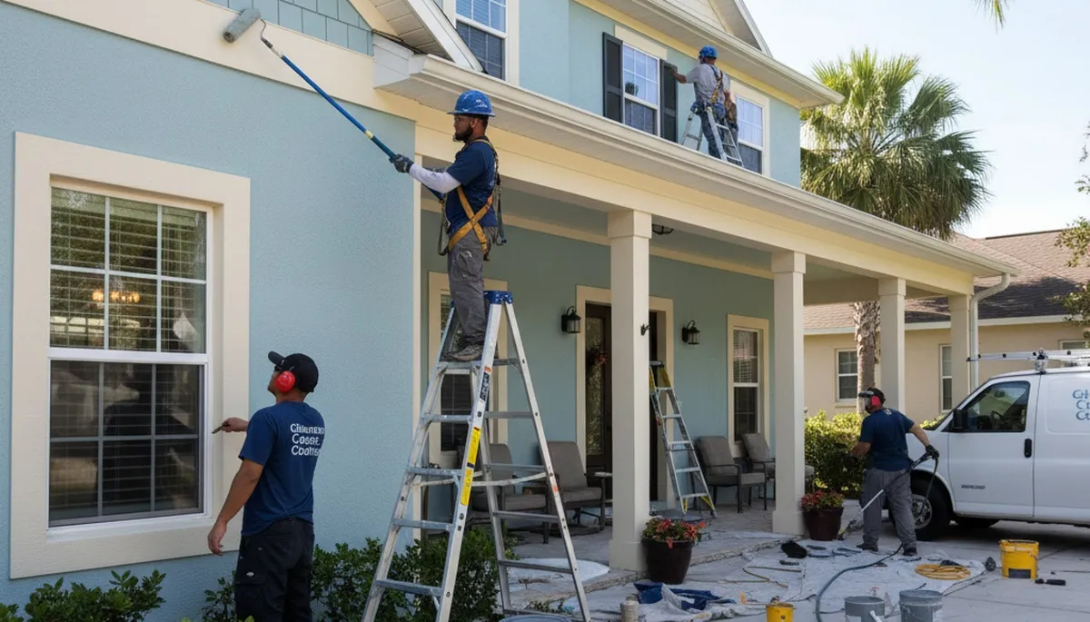 Painting crew in Clearwater, FL providing professional interior and exterior painting services