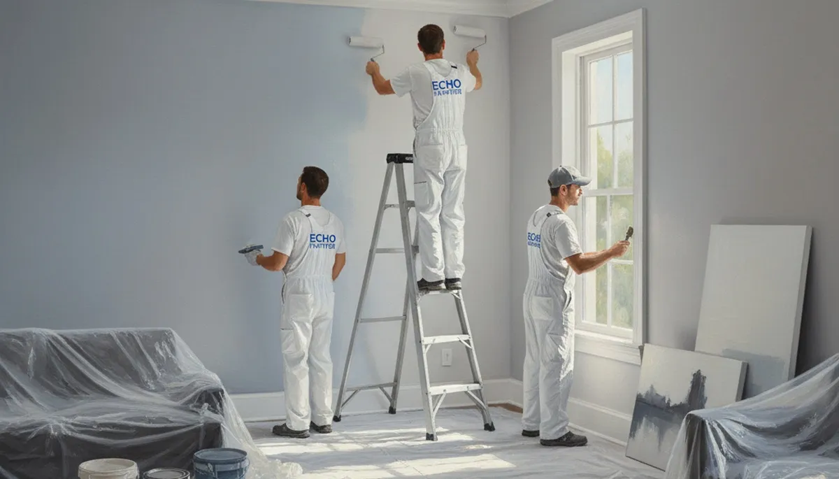 Interior house painters in Clearwater, FL applying durable coastal-friendly paint finish
