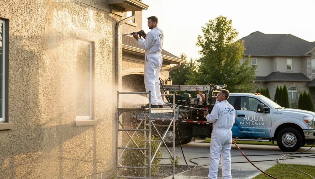 Pressure cleaning in Clearwater, FL for driveways and siding by Clearwater Paint Pros